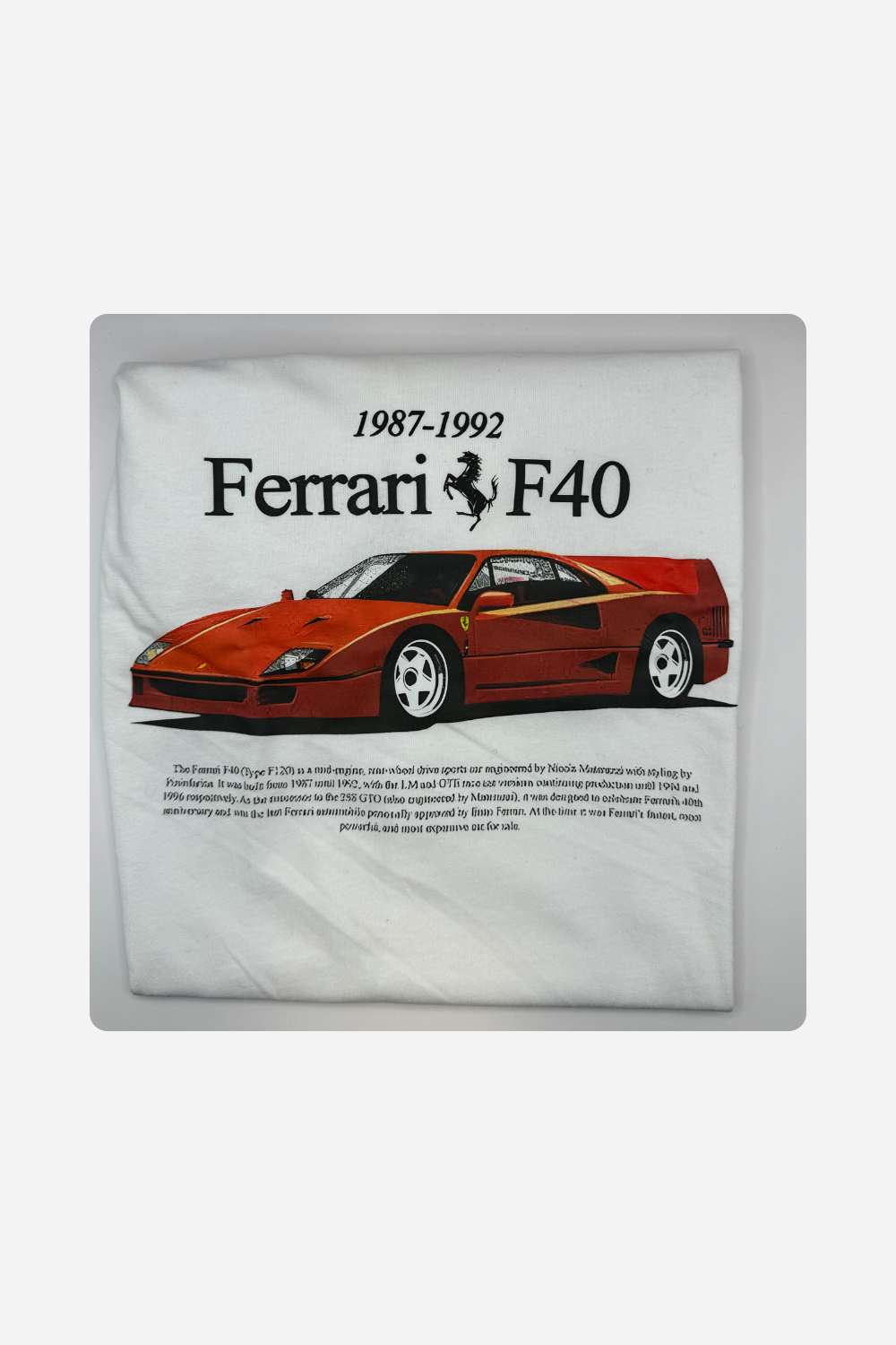 Ferrari T-Shirt – Iconic Style for Motorsport Enthusiasts