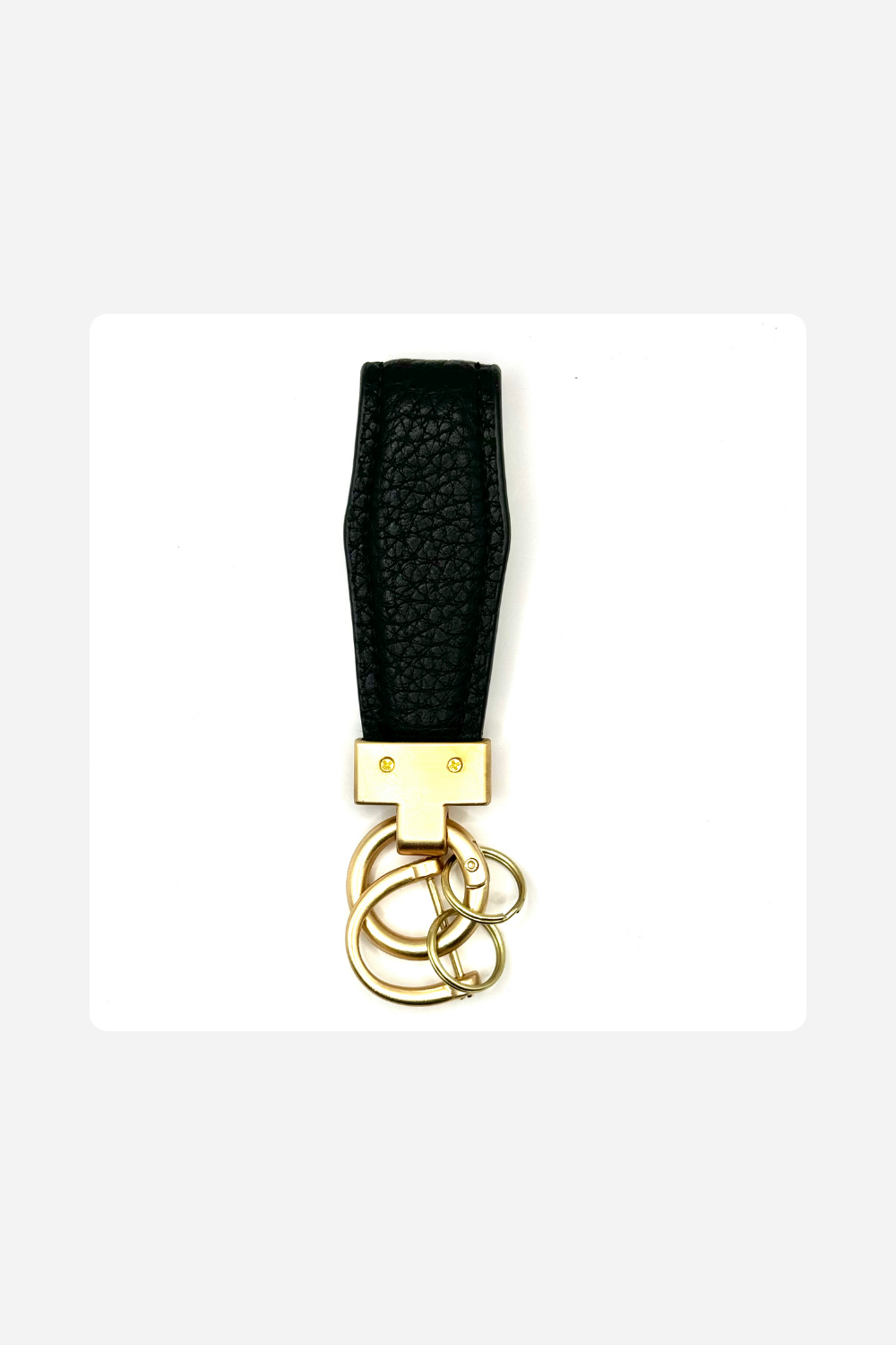 Luxury Faux Leather Keychain – Timeless Elegance in Every Detail