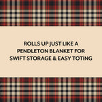 Load image into Gallery viewer, Pendleton Red Black Check Pattern Chess &amp; Checkers
