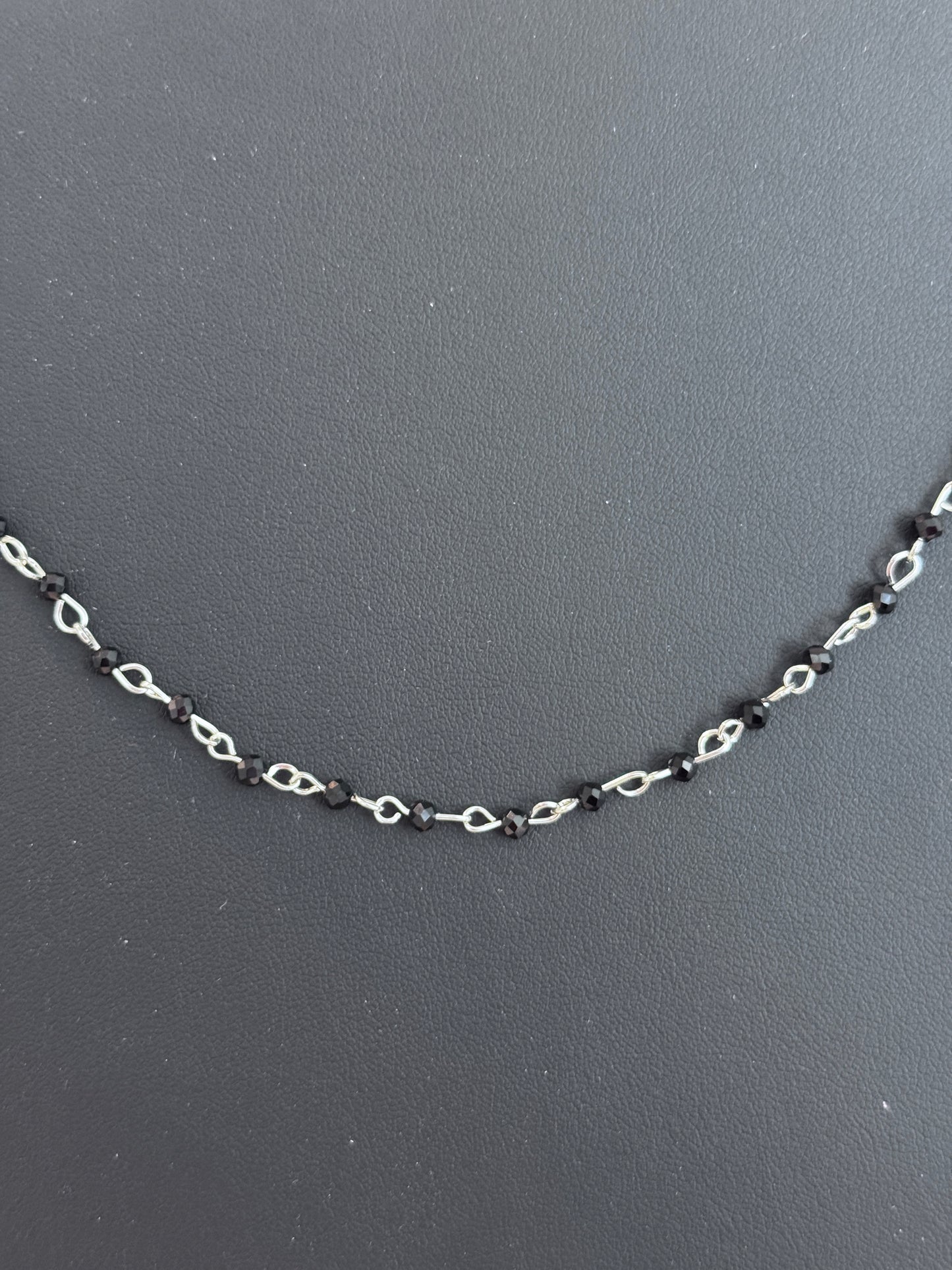 Black/Silver Sphere Chain