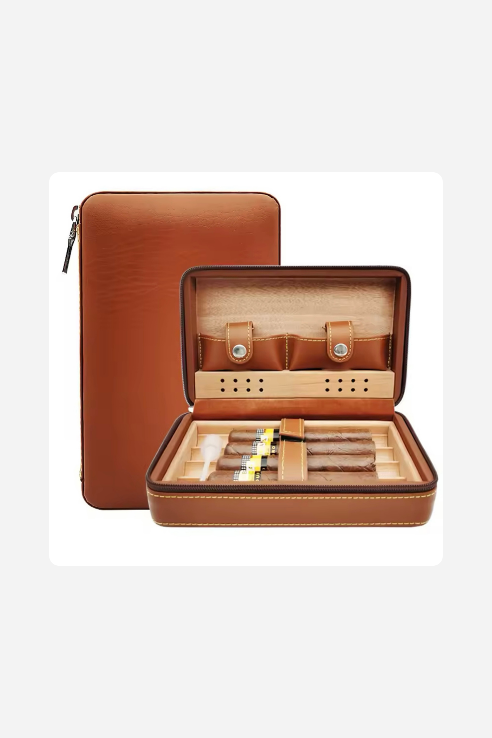 Portable Cigar Humidor – Holds Up to 8 Cigars in Style