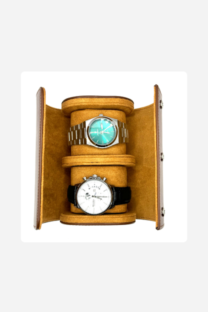 Luxury Watch Travel Case – Securely Holds 2 Watches