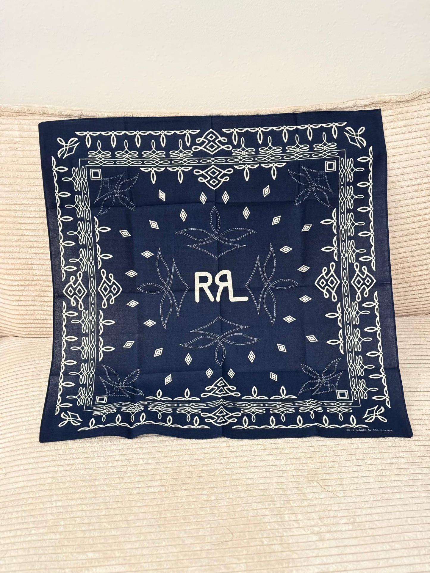 RRL Blue Bandana – Classic Elegance in Every Fold AAA+