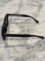 Load image into Gallery viewer, Black &amp; Metal Frame Sunglasses with Polarized Black Lenses – Luxe Artefatto

